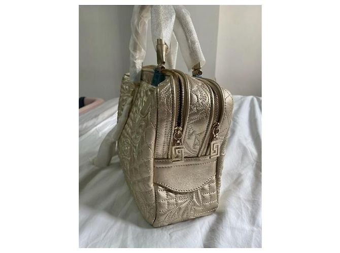 Borsa Tote Trapuntata Versace Medusa D'oro - vista 6