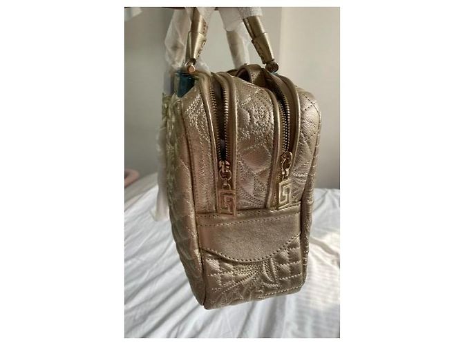 Borsa Tote Trapuntata Versace Medusa D'oro - vista 7