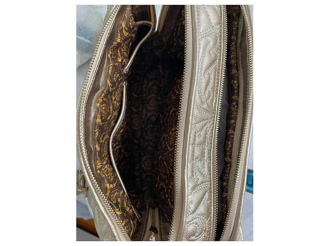 Borsa Tote Trapuntata Versace Medusa D'oro - vista 8