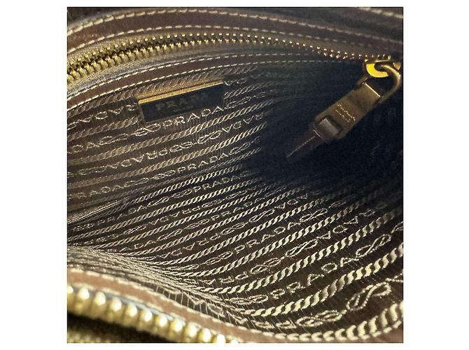 Jacquard Prada Schultertasche Braun - Ansicht 5