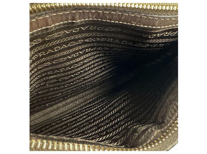 Jacquard Prada Schultertasche Braun - Ansicht 6