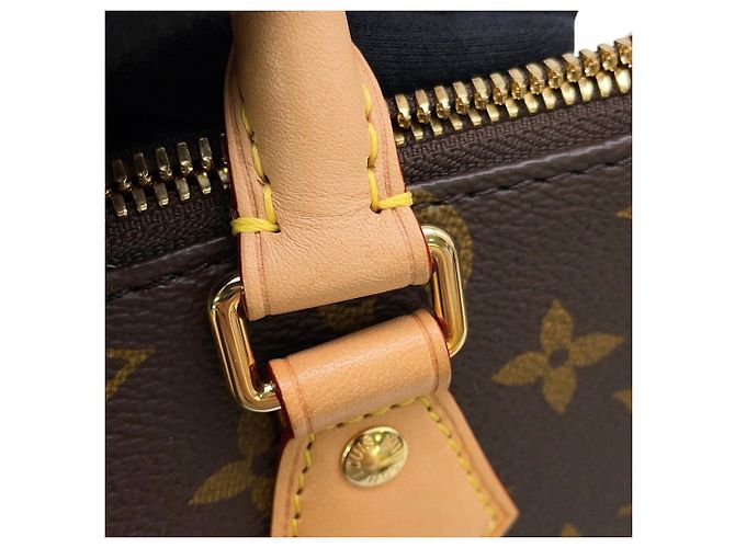 Borsa Louis Vuitton Monogram Speedy Bandoulière 20 Marrone - vista 11