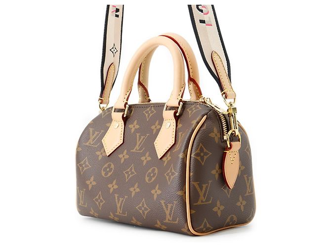 Borsa Louis Vuitton Monogram Speedy Bandoulière 20 Marrone - vista 2