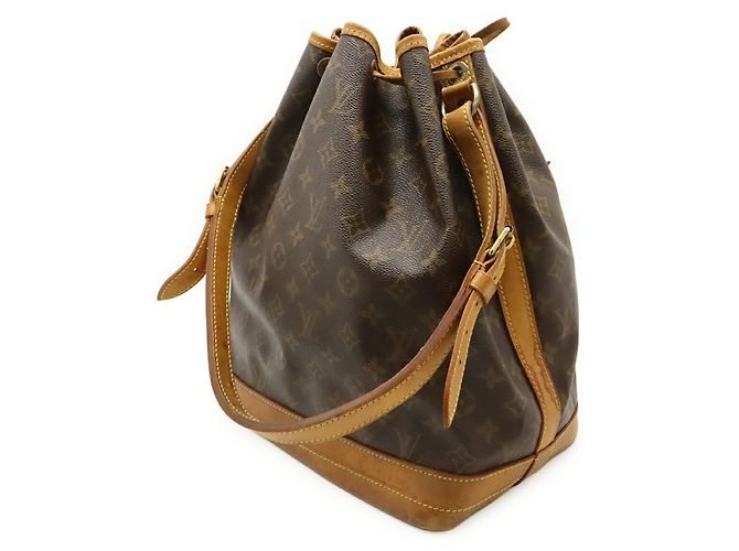 Borsa a Spalla Louis Vuitton Monogram Noe Marrone - vista 3
