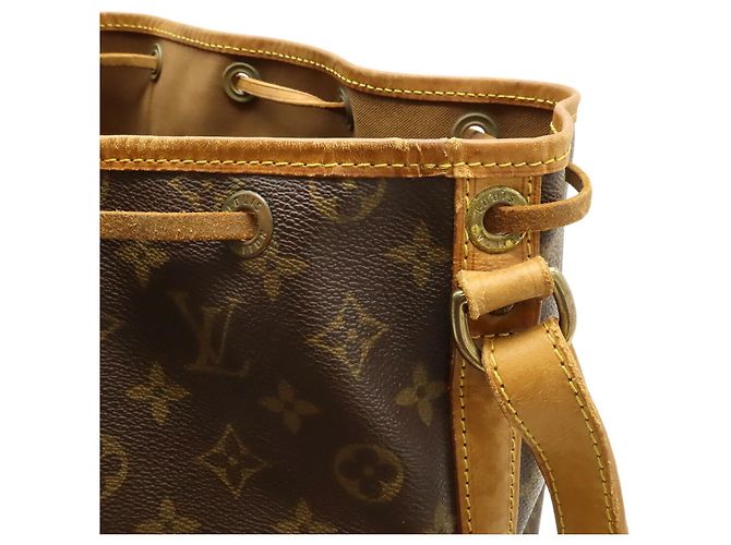 Borsa a Spalla Louis Vuitton Monogram Noe Marrone - vista 7