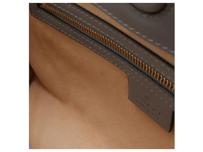 Borsa Gucci Nymphaea Bamboo Marrone Bianco sporco - vista 10