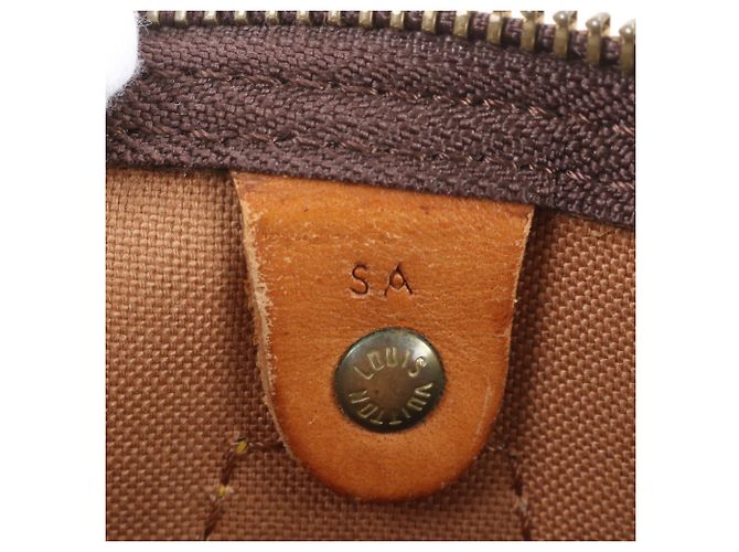 Louis Vuitton Monogram Speedy 30 Mini Boston Handtasche Dunkelbraun - Ansicht 10