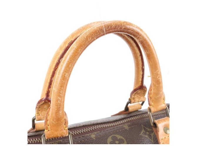 Louis Vuitton Monogram Speedy 30 Mini Boston Handtasche Dunkelbraun - Ansicht 2