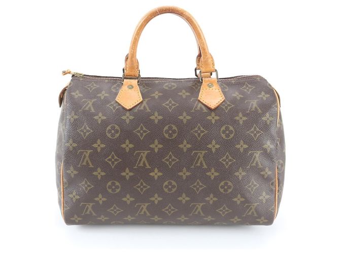 Louis Vuitton Monogram Speedy 30 Mini Boston Handtasche Dunkelbraun - Ansicht 3