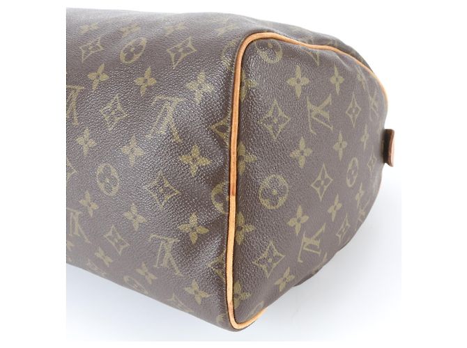 Louis Vuitton Monogram Speedy 30 Mini Boston Handtasche Dunkelbraun - Ansicht 4