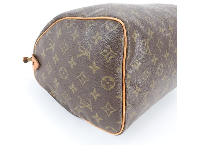Louis Vuitton Monogram Speedy 30 Mini Boston Handtasche Dunkelbraun - Ansicht 6