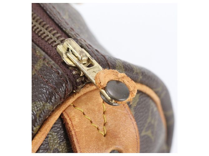 Louis Vuitton Monogram Speedy 30 Mini Boston Handtasche Dunkelbraun - Ansicht 8