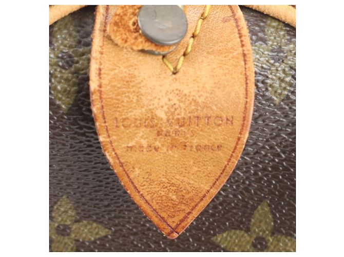 Louis Vuitton Monogram Speedy 30 Mini Boston Handtasche Dunkelbraun - Ansicht 9