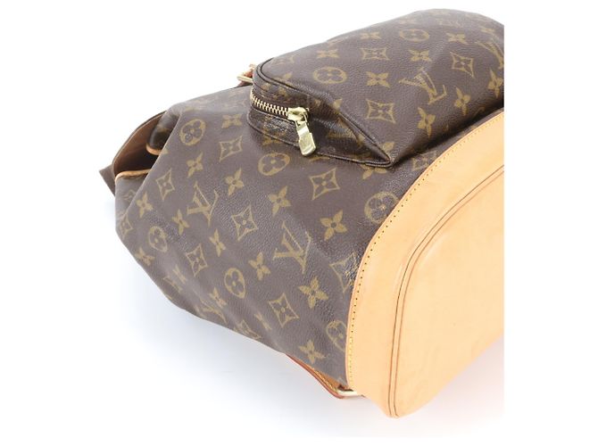 Zaino Louis Vuitton Monogram Montsouris GM in pelle Marrone - vista 6