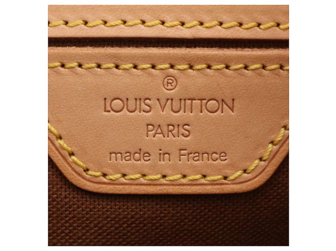 Zaino Louis Vuitton Monogram Montsouris GM in pelle Marrone - vista 8