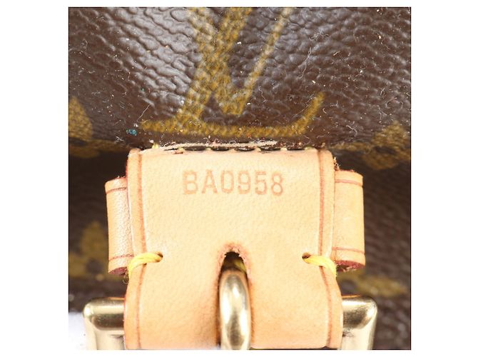 Zaino Louis Vuitton Monogram Montsouris GM in pelle Marrone - vista 9