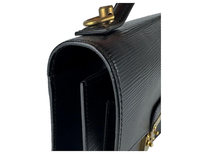 Borsa Louis Vuitton Epi Monceau Nero - vista 6