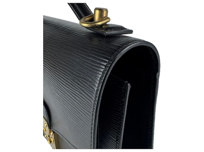 Borsa Louis Vuitton Epi Monceau Nero - vista 7