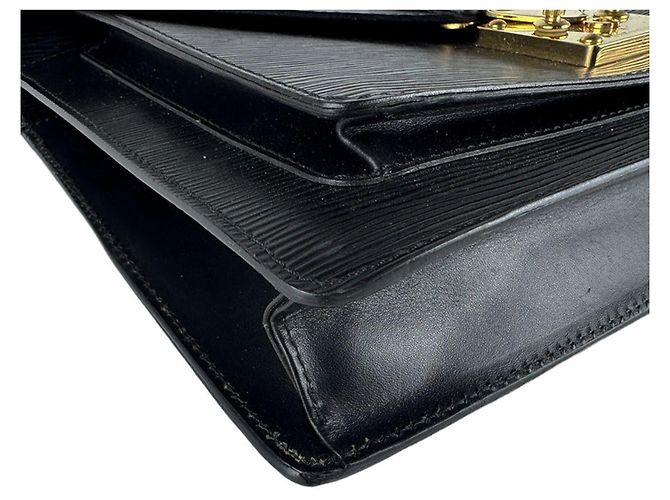 Borsa Louis Vuitton Epi Monceau Nero - vista 8