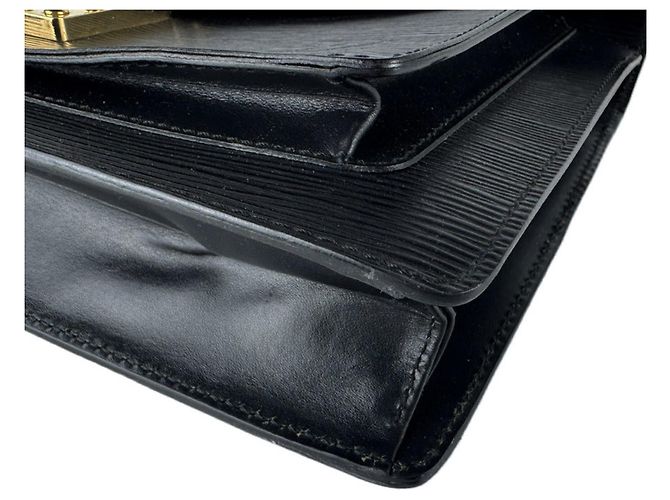 Borsa Louis Vuitton Epi Monceau Nero - vista 9