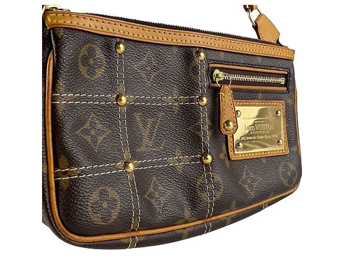 Louis Vuitton Monogram Rivete Pochette Accessoires Marrone - vista 11