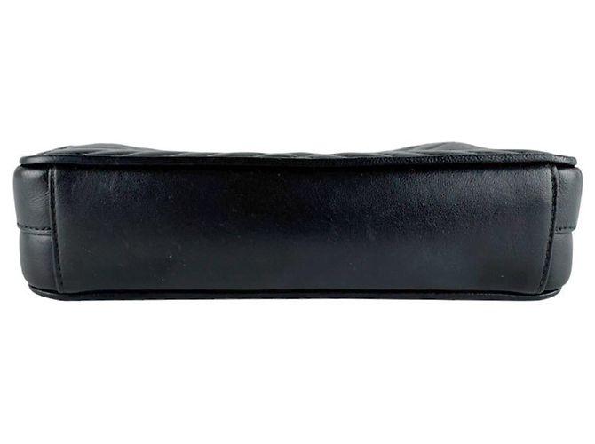 Borsa a tracolla in pelle nera Prada Nero - vista 4