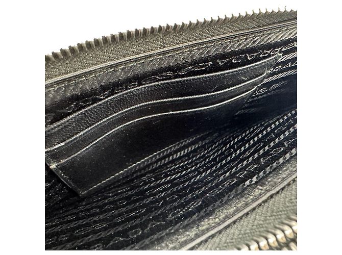 Borsa a tracolla in pelle nera Prada Nero - vista 6