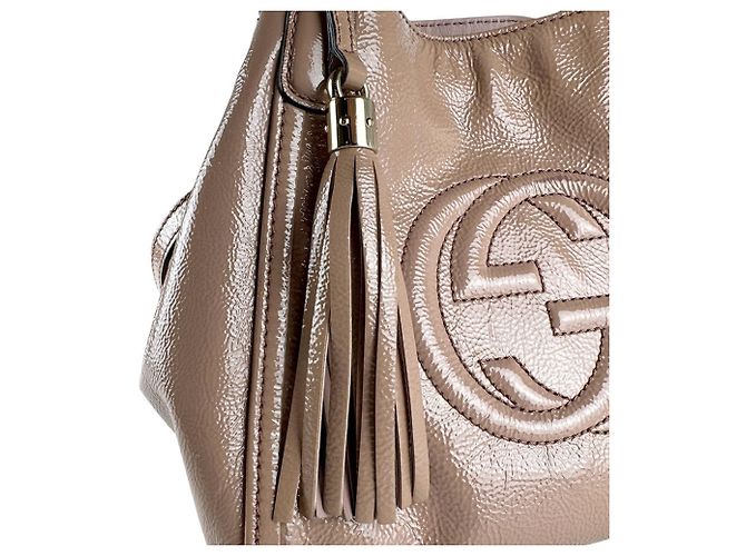 Gucci Soho Handtasche aus Lackleder - Ansicht 12