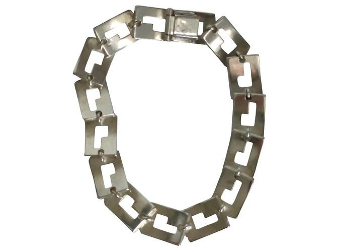 Bracciale GUCCI Vintage 925 G Logo Link Argento - vista 2