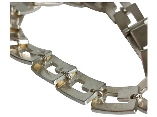 Bracciale GUCCI Vintage 925 G Logo Link Argento - vista 3