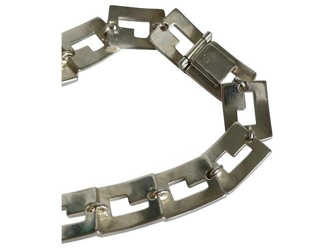 Bracciale GUCCI Vintage 925 G Logo Link Argento - vista 4