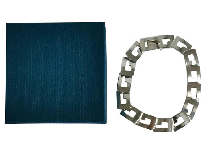 Bracciale GUCCI Vintage 925 G Logo Link Argento - vista 8