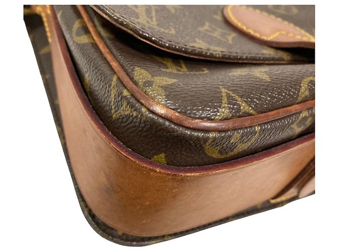 Borsa a tracolla Louis Vuitton Cartouchiere MM Monogram Marrone Monogramma - vista 15