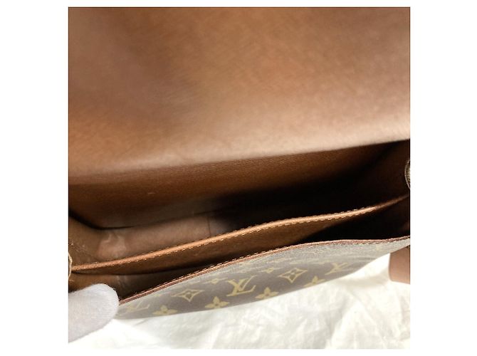 Borsa a tracolla Louis Vuitton Cartouchiere MM Monogram Marrone Monogramma - vista 6