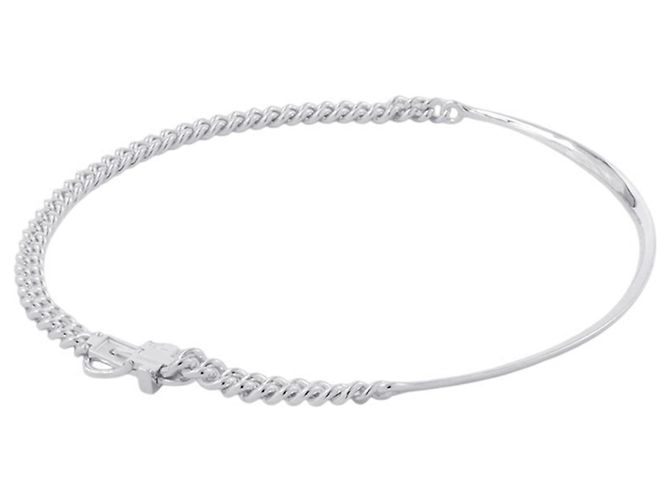 Hermès Collana Hermes Boucles Sellier Inflexible Argento SV925 - vista 2