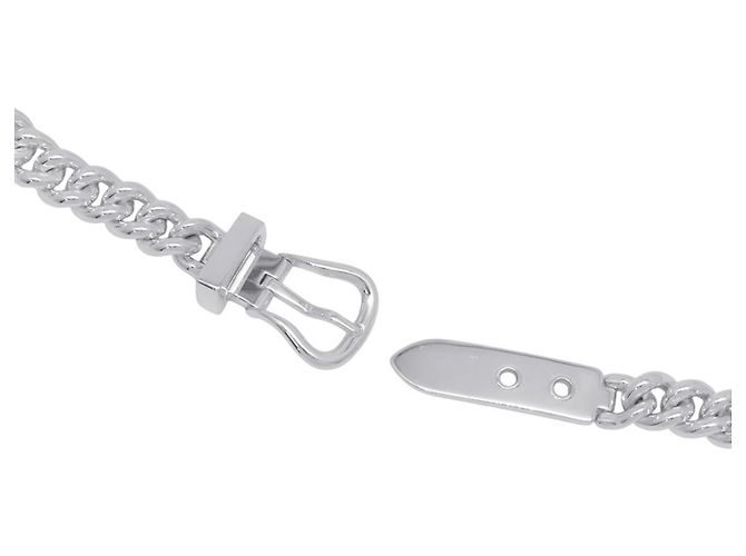 Hermès Collana Hermes Boucles Sellier Inflexible Argento SV925 - vista 5