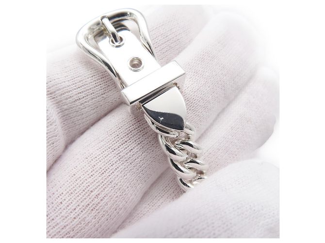 Hermès Collana Hermes Boucles Sellier Inflexible Argento SV925 - vista 6