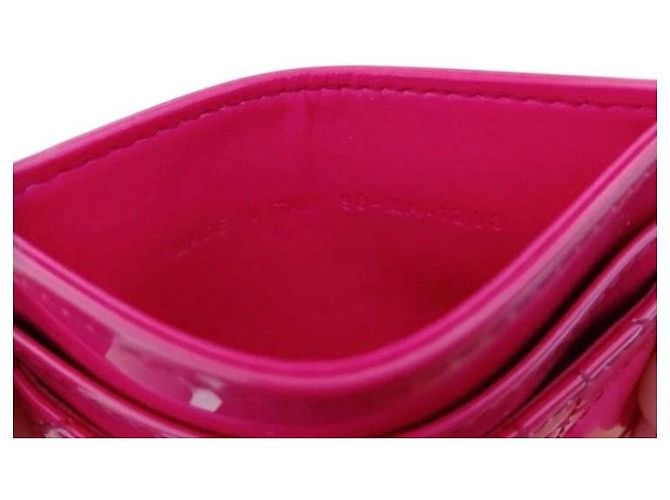 Dior Lady Dior Tarjetero Piel Charol Rosa - vista 3