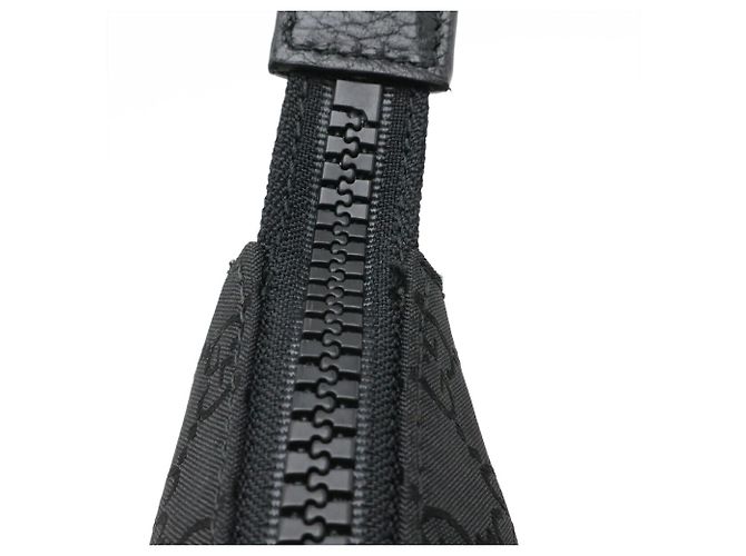 Borsa a Spalla GUCCI GG Nylon Marrone Nero - vista 6