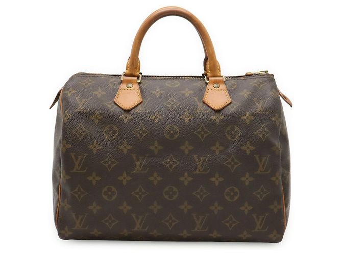 Borsa Louis Vuitton Monogram Speedy 30 Marrone - vista 2