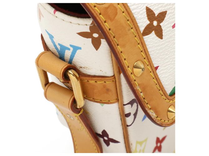 Borsa a tracolla Louis Vuitton Monogram Multicolor Sologne Bianco - vista 5