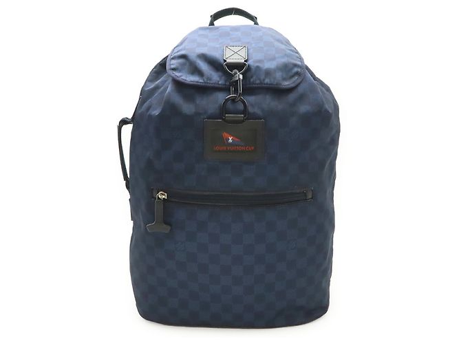 Louis Vuitton Damier Challenge Ostro LV Cup Backpack Blu navy - vista 2
