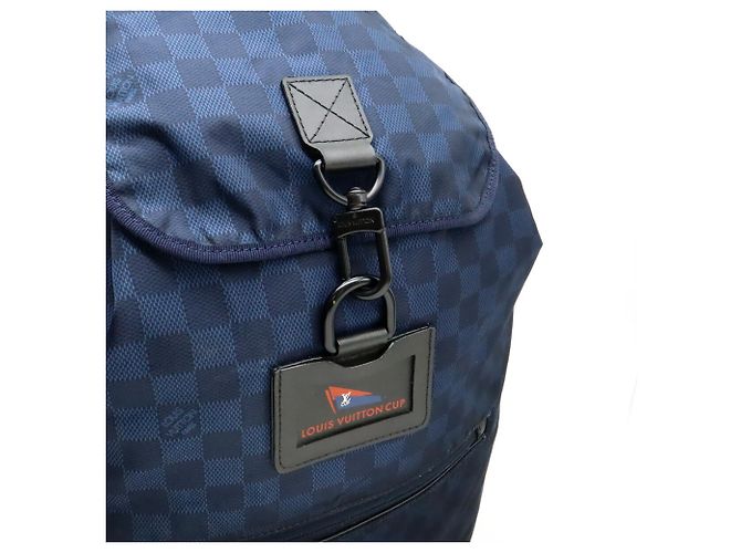 Louis Vuitton Damier Challenge Ostro LV Cup Backpack Blu navy - vista 8