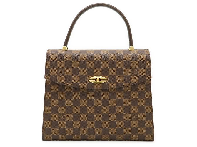 Borsa Louis Vuitton Damier Malesherbes Marrone - vista 2