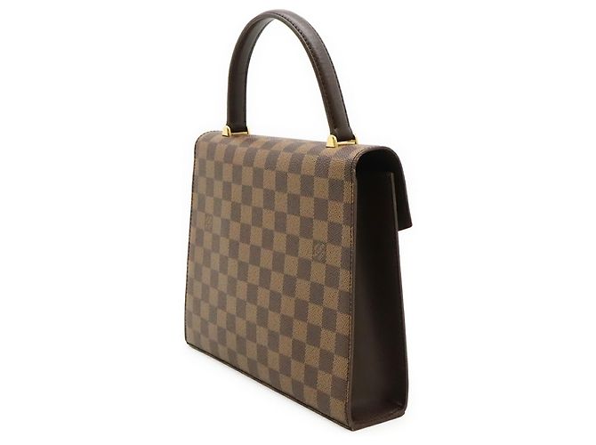 Borsa Louis Vuitton Damier Malesherbes Marrone - vista 3