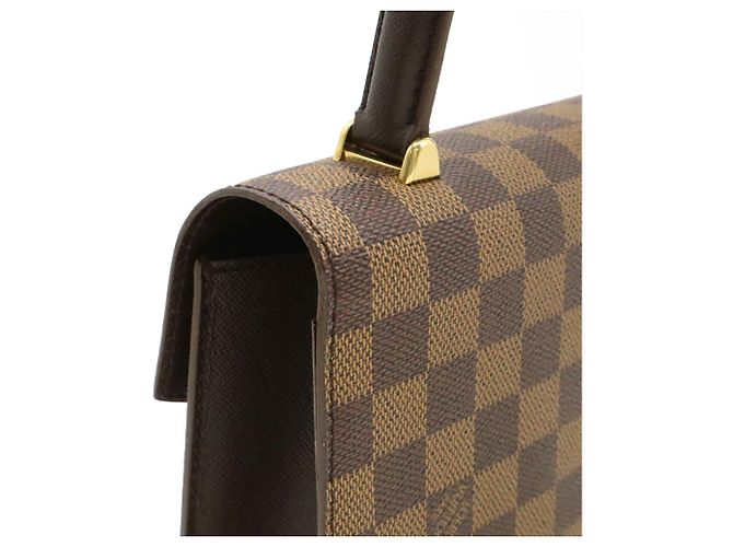 Borsa Louis Vuitton Damier Malesherbes Marrone - vista 5