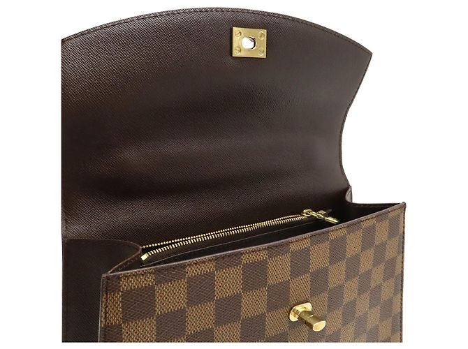 Borsa Louis Vuitton Damier Malesherbes Marrone - vista 9
