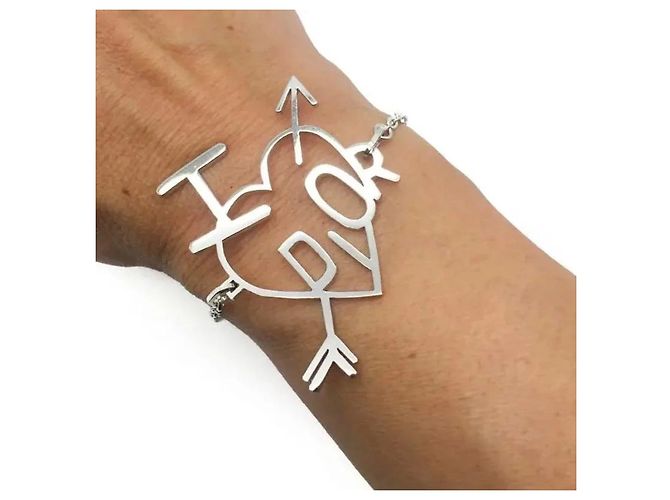 Dior Bracciale "I love Dior" Argento - vista 2