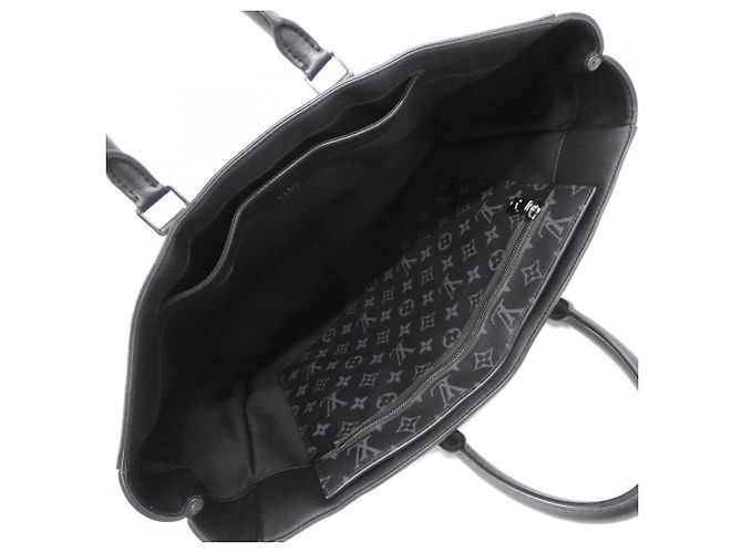 Borsa Louis Vuitton Monogram Eclipse Grand Sac Nero - vista 9