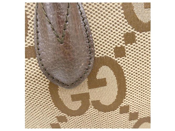 Borsa Gucci in tela GG Marrone Cammello - vista 6
